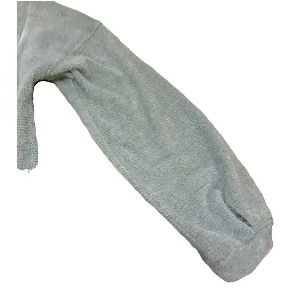 C&C California Sweater Womens Size Medium Seafoam Pullover V-Neck Knit Cotton - Picture 6 of 14